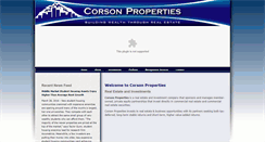 Desktop Screenshot of corsonproperties.com